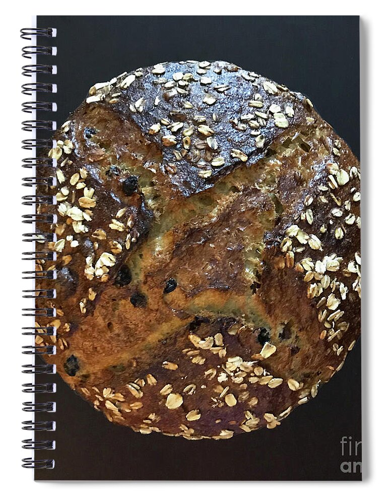 Bread Spiral Notebook featuring the photograph Breakfast Sourdough by Amy E Fraser