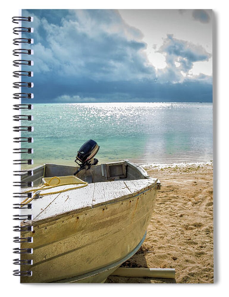 Cook Islands Spiral Notebook featuring the photograph Brewing by Becqi Sherman