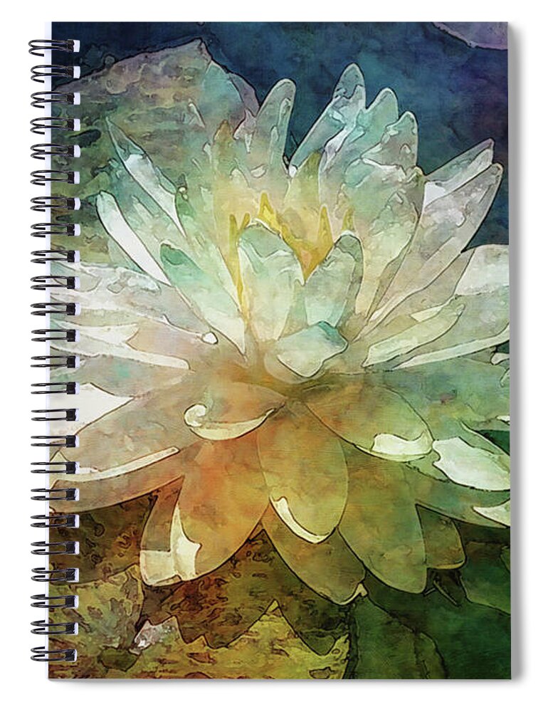 Impressionist Spiral Notebook featuring the photograph Bright Light and Dark Water 2935 IDP_2 by Steven Ward
