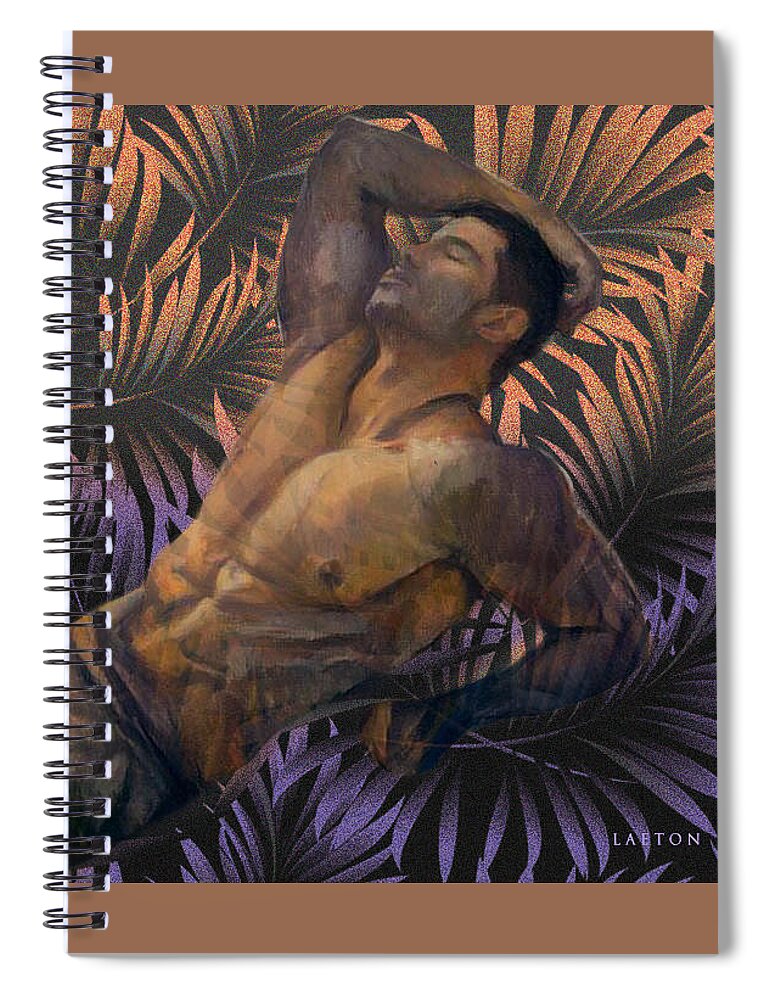 Male Spiral Notebook featuring the digital art Brody by Richard Laeton