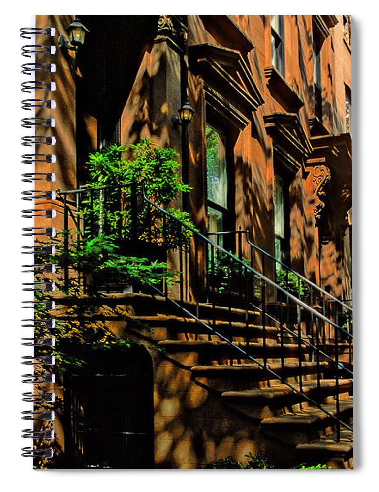 Brooklyn Heights Spiral Notebook featuring the photograph Brooklyn Heights Summer No.3 - A New York Impression by Steve Ember