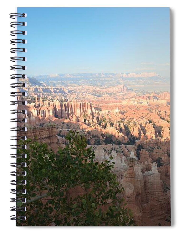 Utah Spiral Notebook featuring the photograph Bryce Canyon Sunset Wildfire by Leslie M Browning