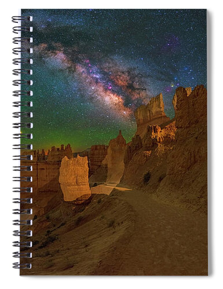 Bryce Spiral Notebook featuring the photograph Bryce Panorama by Ralf Rohner