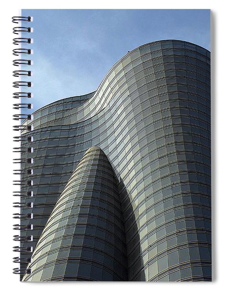 Architecture Spiral Notebook featuring the photograph Building Art by Thomas Schroeder