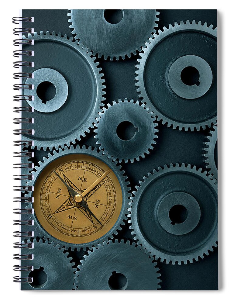 Curve Spiral Notebook featuring the photograph Business Direction by Pixhook