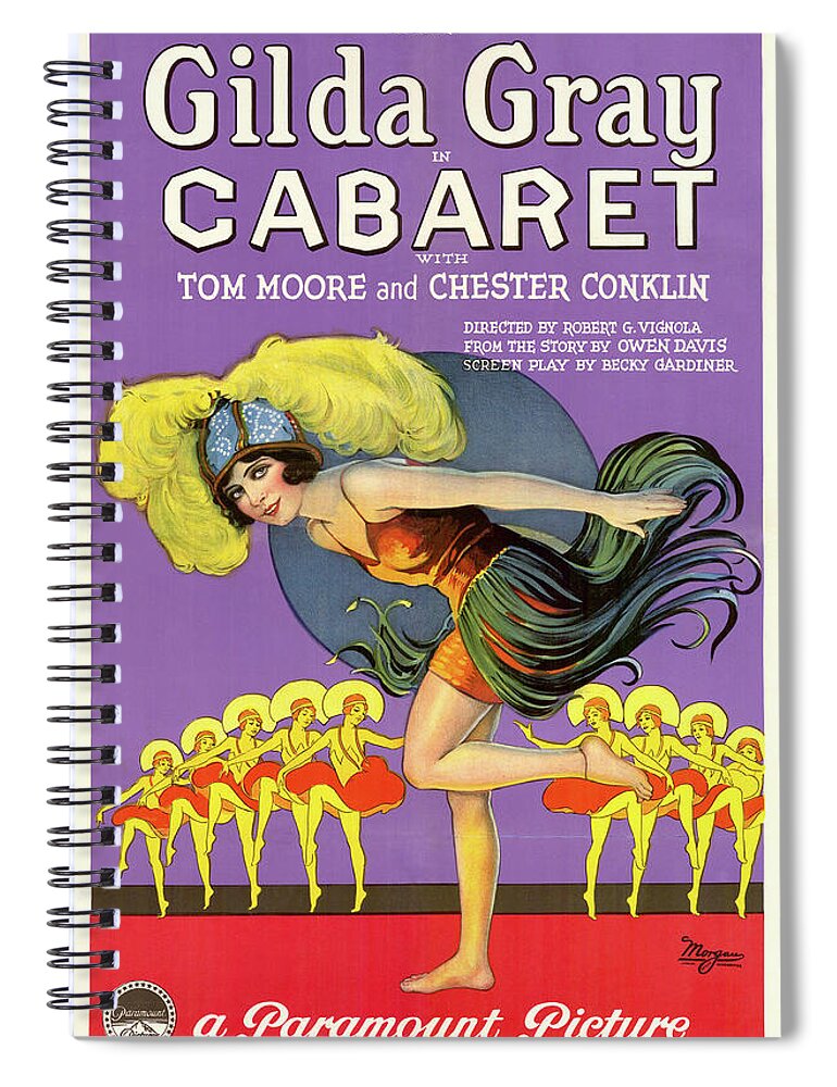 Cabaret Spiral Notebook featuring the photograph Cabaret by Gilda Grey