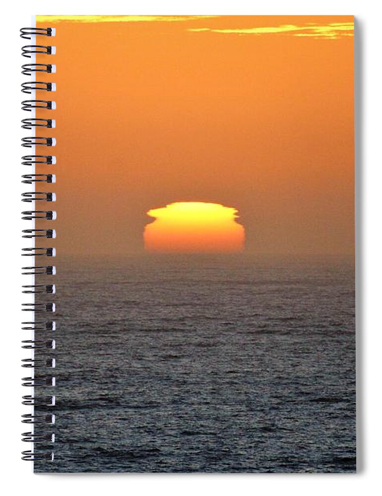 Sunset Spiral Notebook featuring the photograph California Sunset by FD Graham
