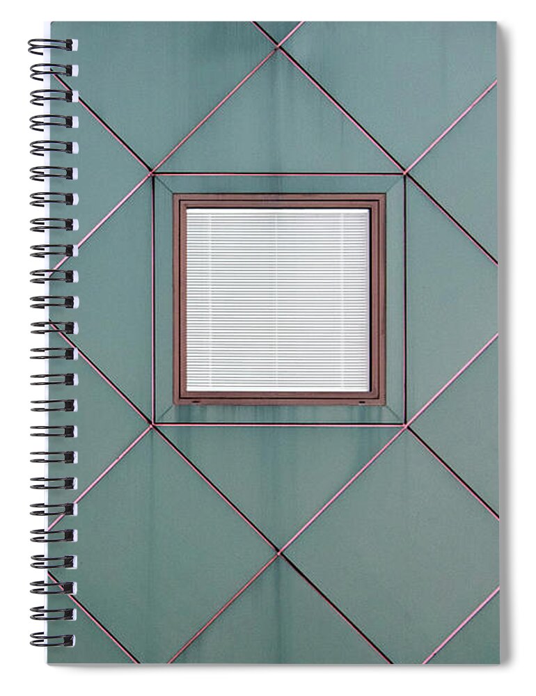 Urban Spiral Notebook featuring the photograph California Windows 1 by Stuart Allen