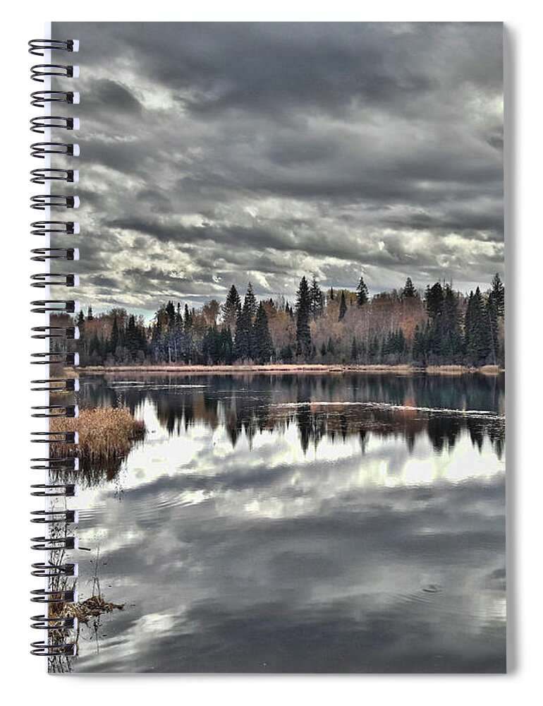 Storm Spiral Notebook featuring the photograph Calm Before The Storm by Vivian Martin