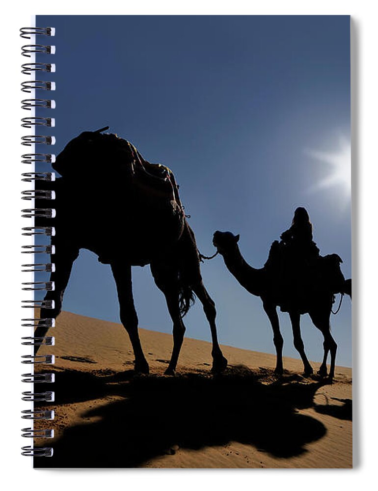 Convoy Spiral Notebook featuring the photograph Camel by Ugurhan
