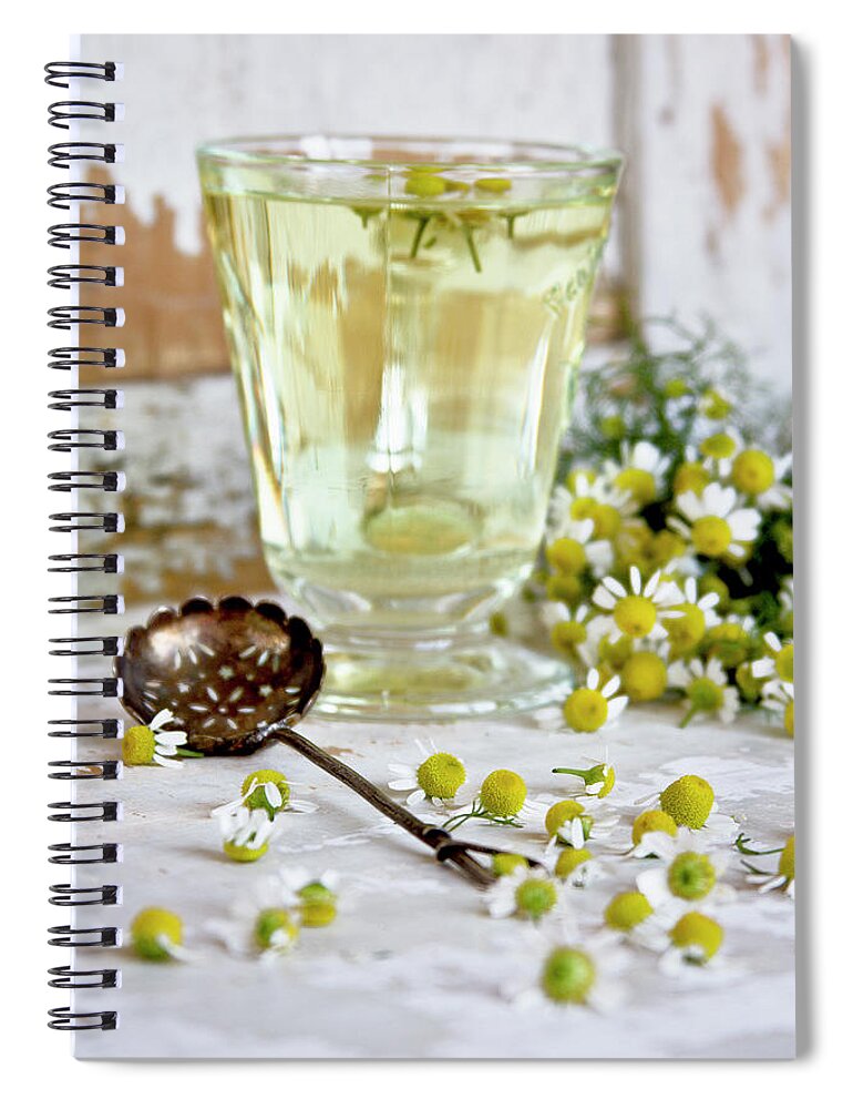 Vilnius Spiral Notebook featuring the photograph Camomille Tea by ©tasty Food And Photography
