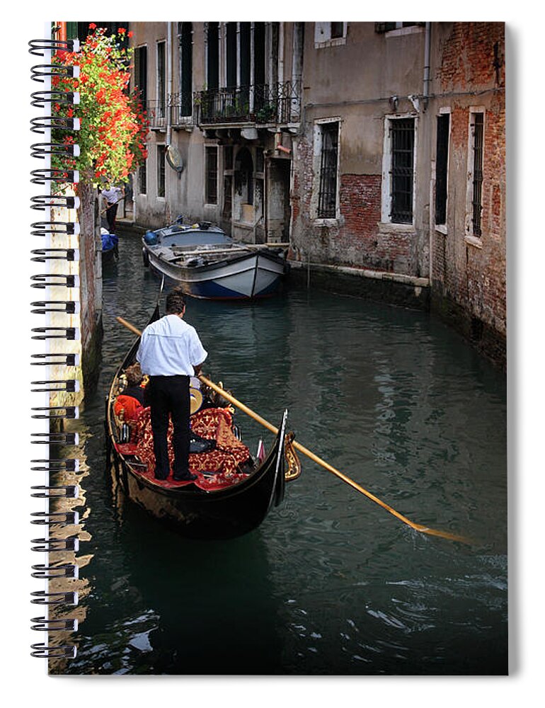 Italian Culture Spiral Notebook featuring the photograph Canals Of Venice by Dny59