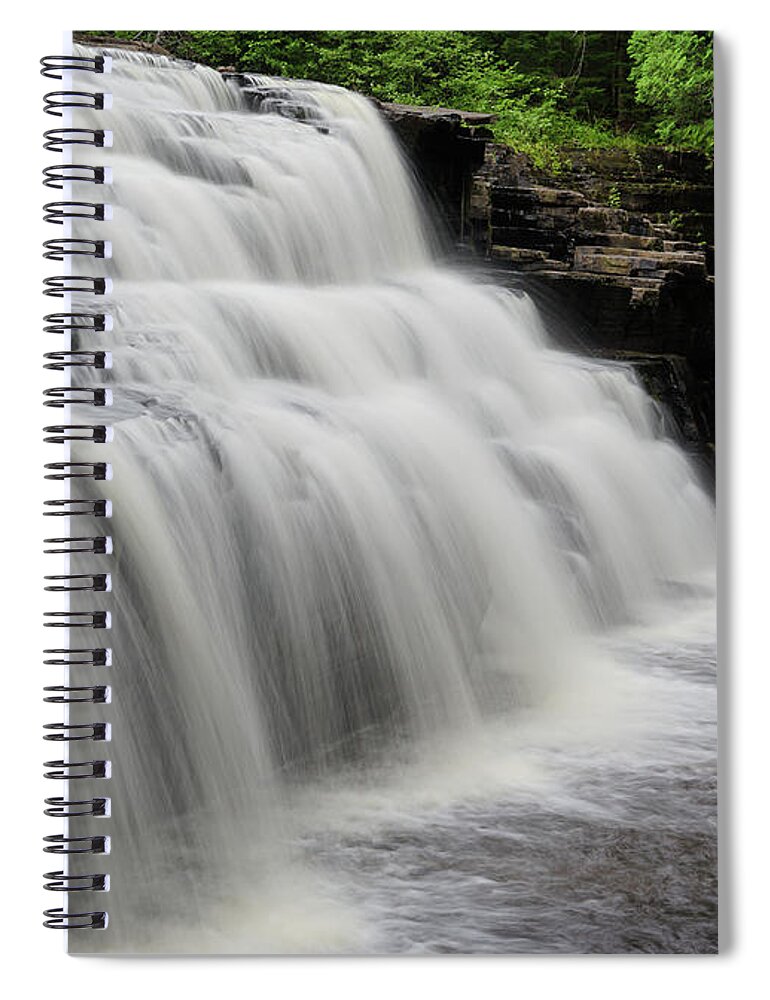 Canyon Falls Spiral Notebook featuring the photograph Canyon Falls 2 by Rachel Cohen