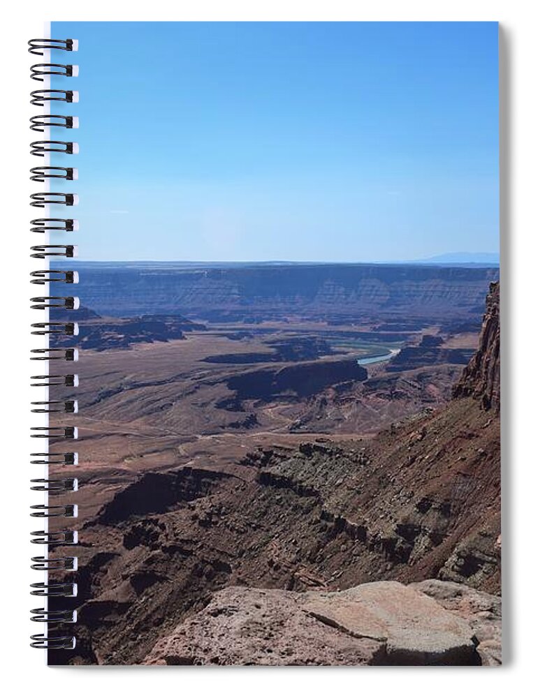 Utah Spiral Notebook featuring the photograph Canyonlands by Leslie M Browning