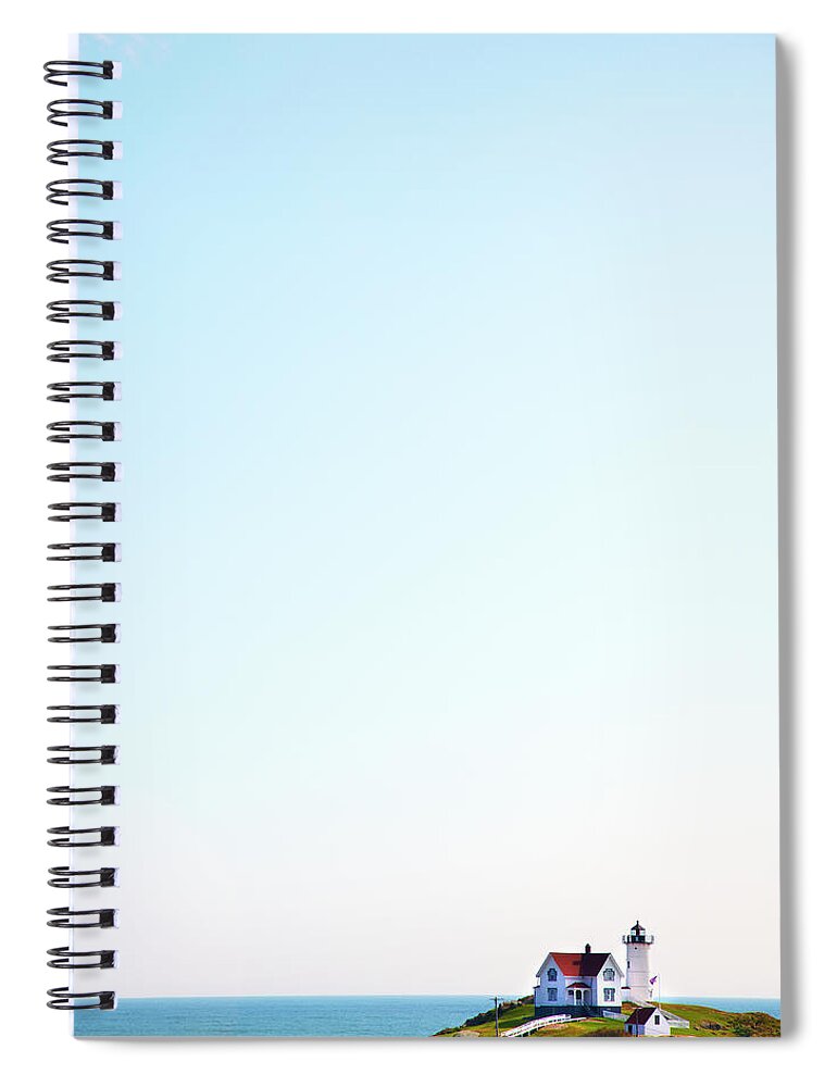 Scenics Spiral Notebook featuring the photograph Cape Neddick Nubble Lighthouse by Thomas Northcut