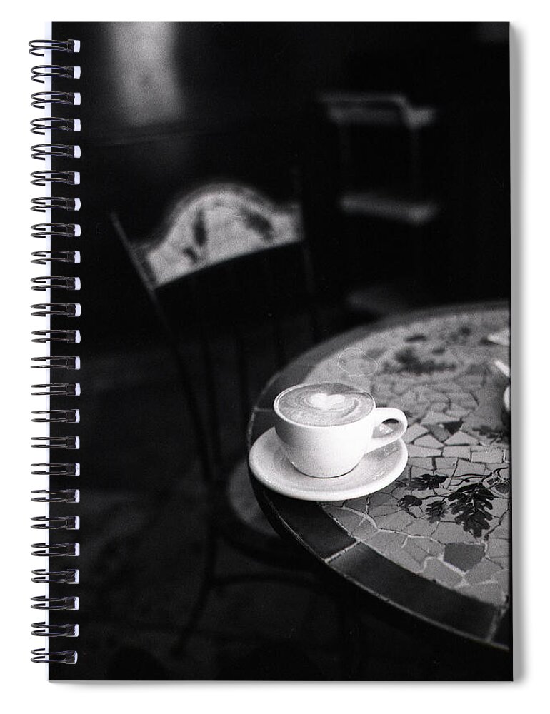 California Spiral Notebook featuring the photograph Cappuccino Heart by Seth Restaino