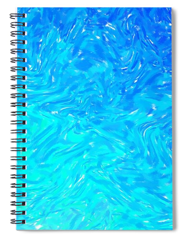 Caribbean Spiral Notebook featuring the digital art Caribbean Star by Bill King