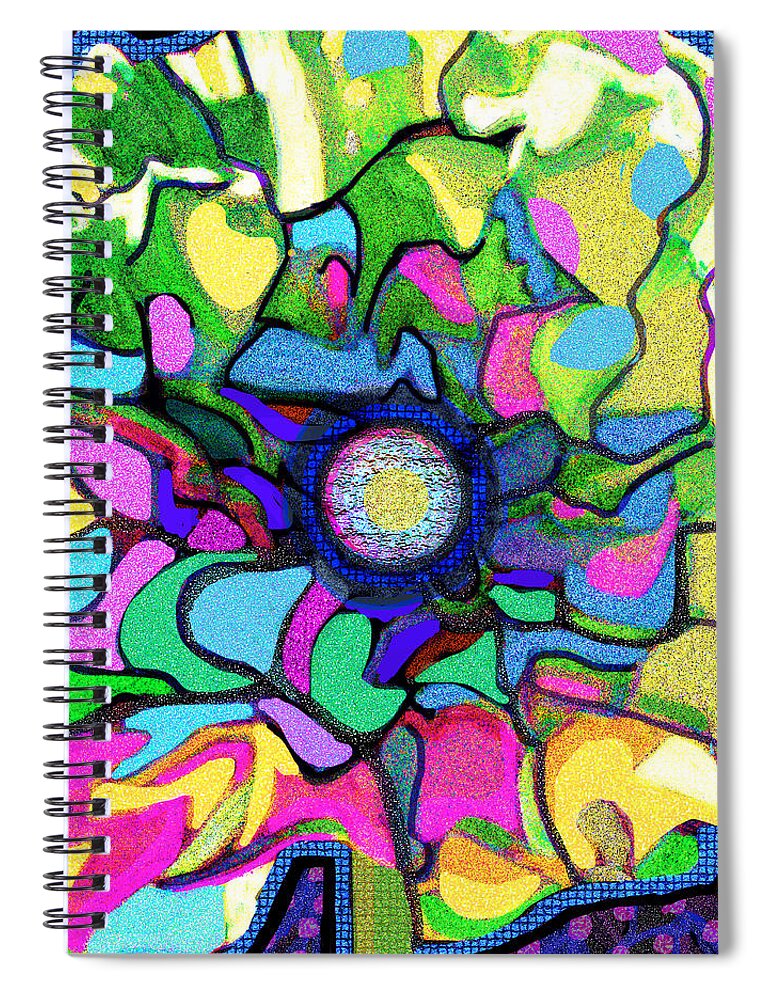 Carnation Spiral Notebook featuring the digital art Carnation Festival by Rod Whyte