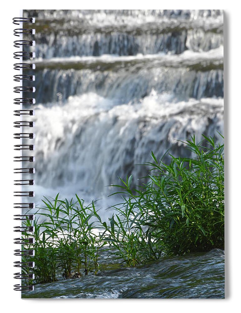 Burgess Falls Spiral Notebook featuring the photograph Cascades At Burgess Falls 1 by Phil Perkins