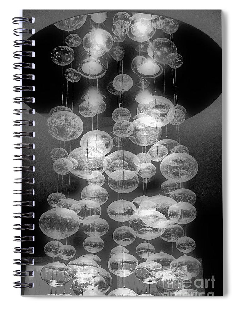 Cascading Lights Spiral Notebook featuring the photograph Cascading by Merle Grenz