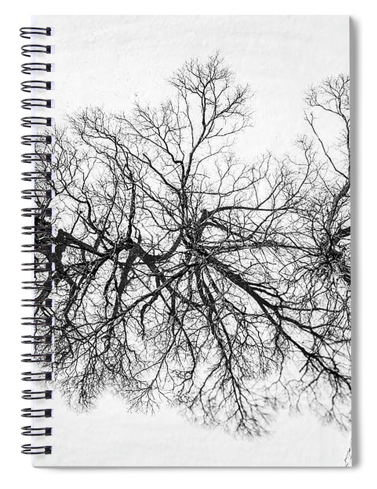 Black And White Spiral Notebook featuring the photograph Casting Shadows by Veterans Aerial Media LLC