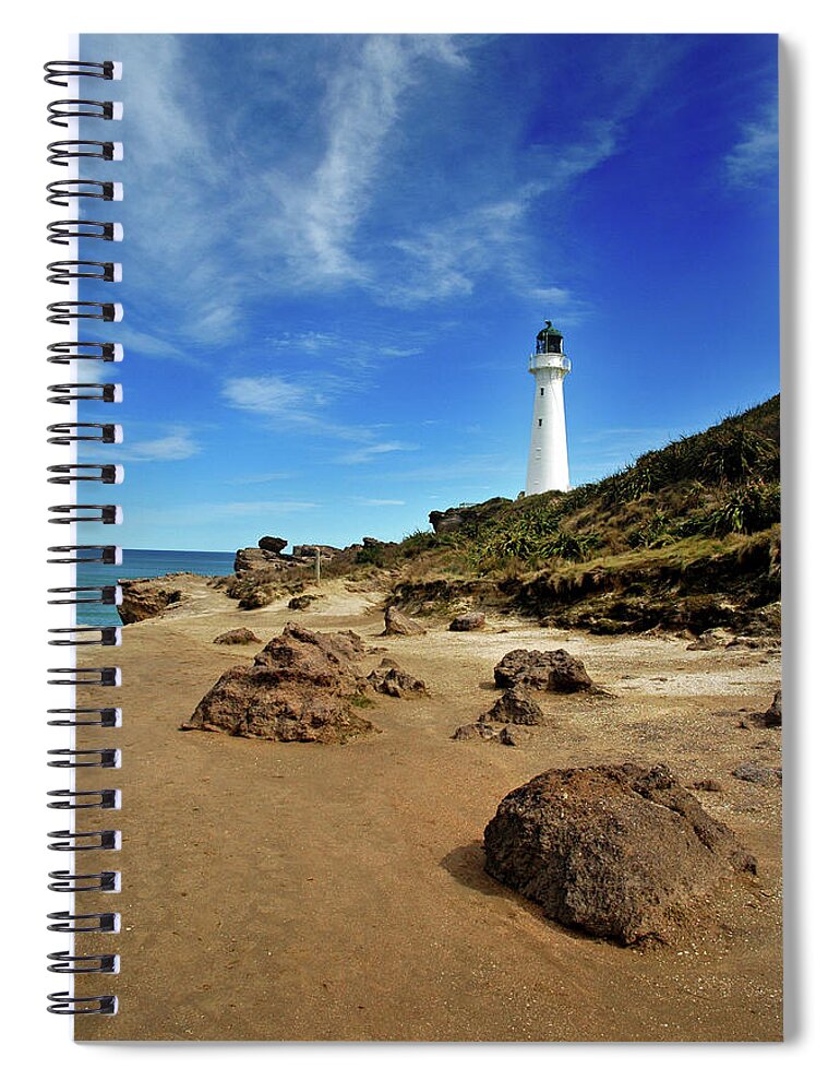 Built Structure Spiral Notebook featuring the photograph Castle Point by Photography By Sarah Corbett