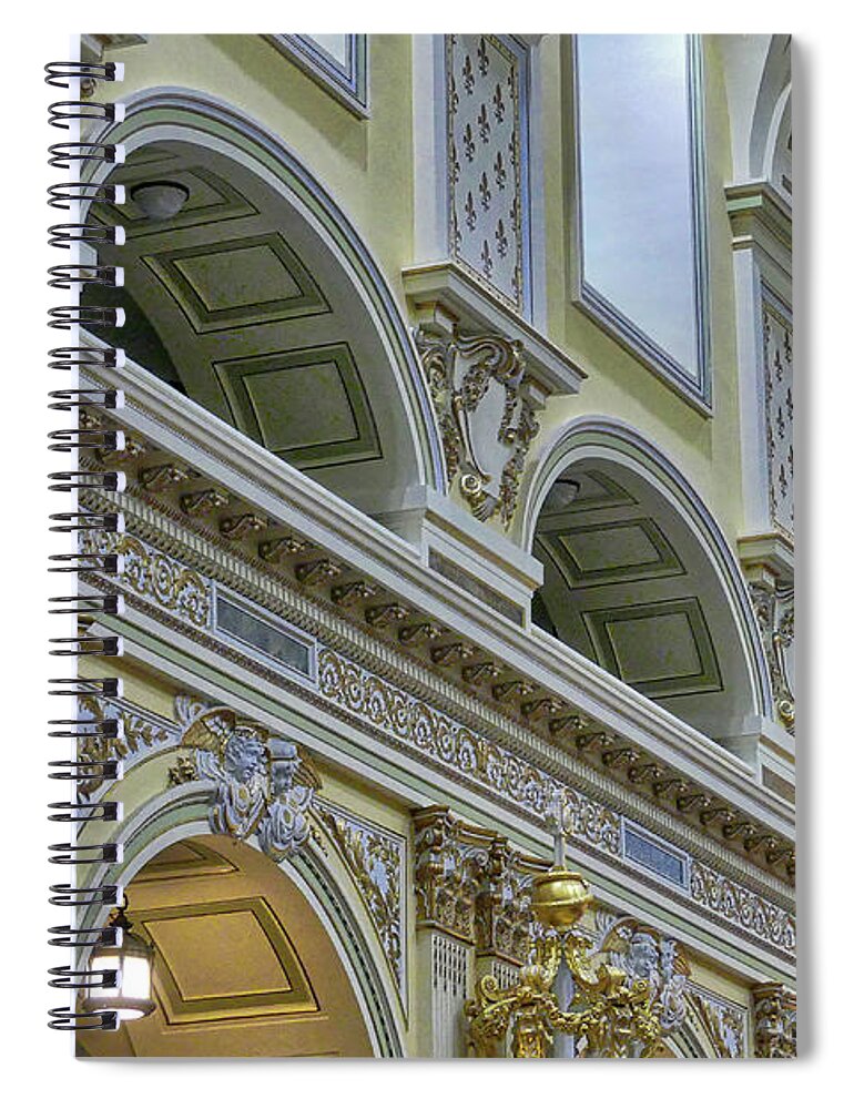 Cathedral-basilica Of Notre-dame De Québec Spiral Notebook featuring the photograph Cathedral Basilica of Notre Dame de Quebec by Amy Dundon