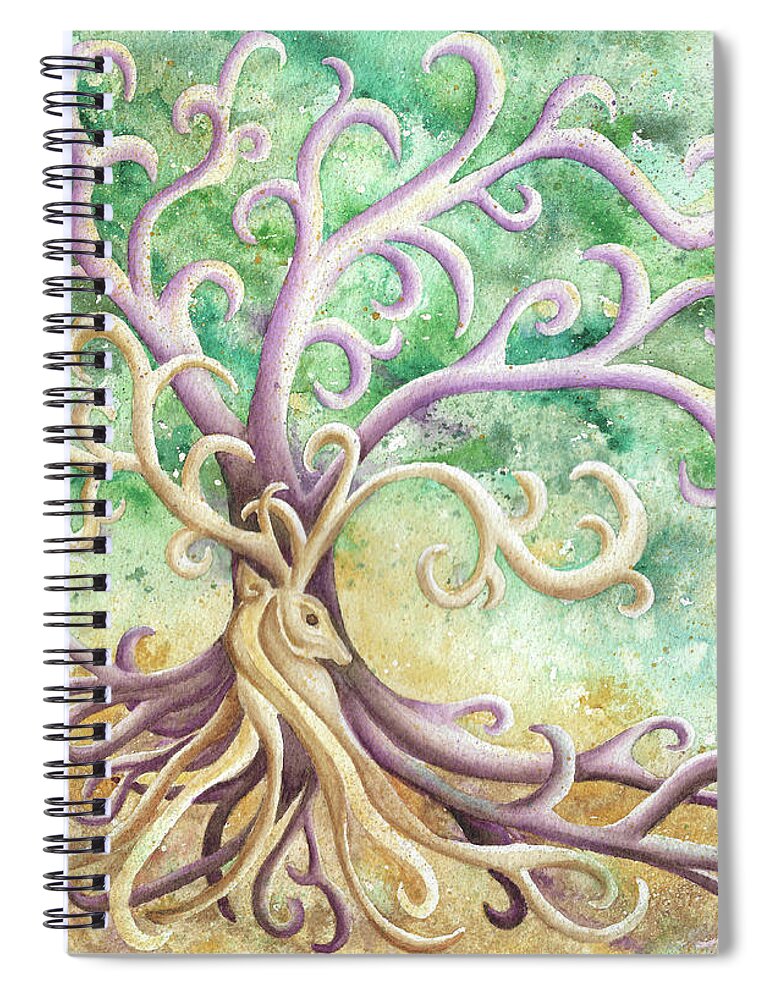 Celtic Spiral Notebook featuring the painting Celtic Culture by Lori Taylor