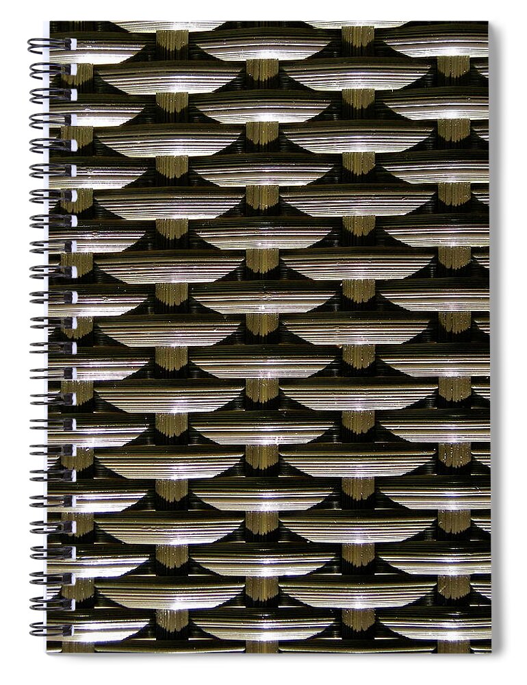 Full Frame Spiral Notebook featuring the photograph Chair Seat by Photo Ephemera
