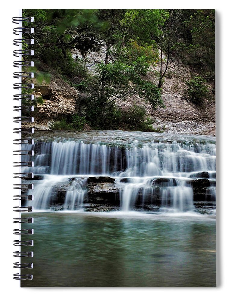 Chalk Ridge Falls Spiral Notebook featuring the photograph Chalk Ridge Falls Park by Jerry Connally