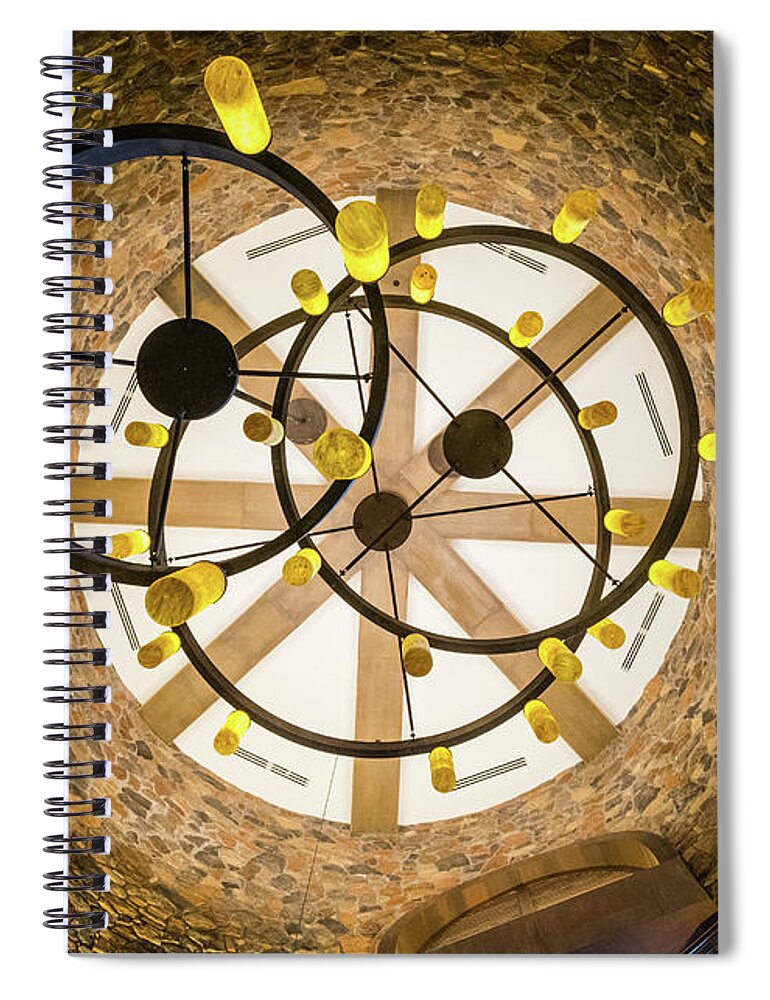 Interior Design Spiral Notebook featuring the photograph Chandelier by Len Tauro