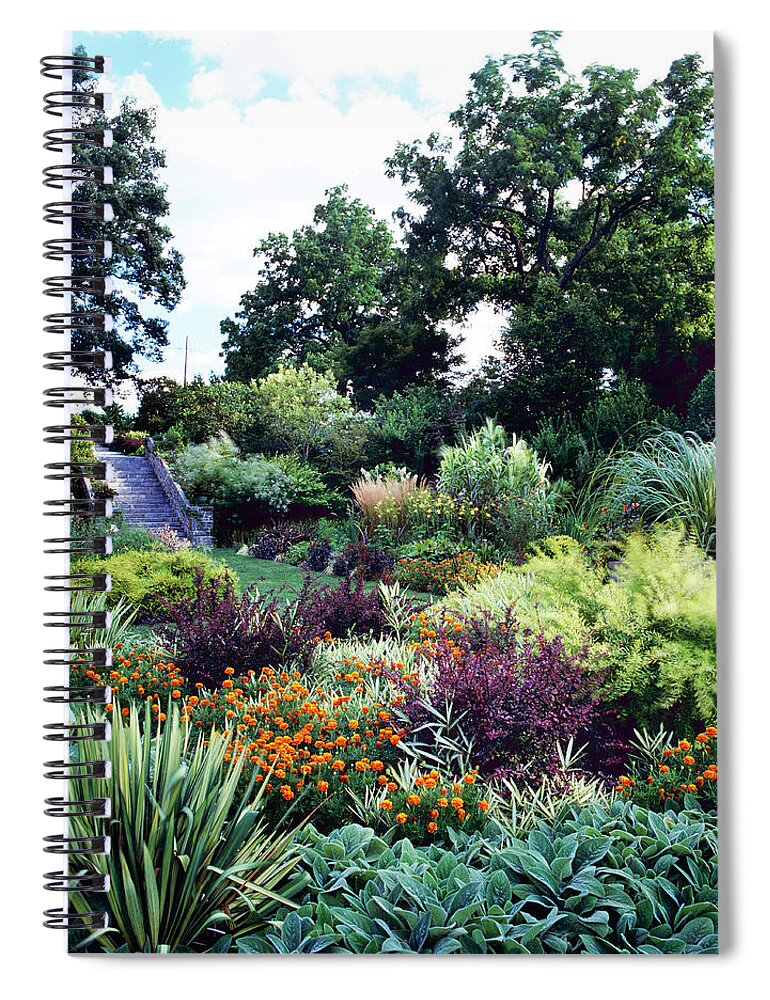 Tranquility Spiral Notebook featuring the photograph Chanticleer Gardens by Richard Felber