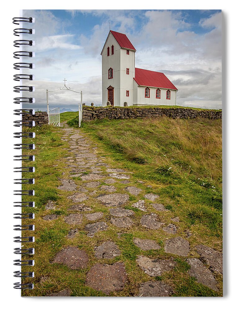 Church Spiral Notebook featuring the photograph Chapel Walk by David Letts