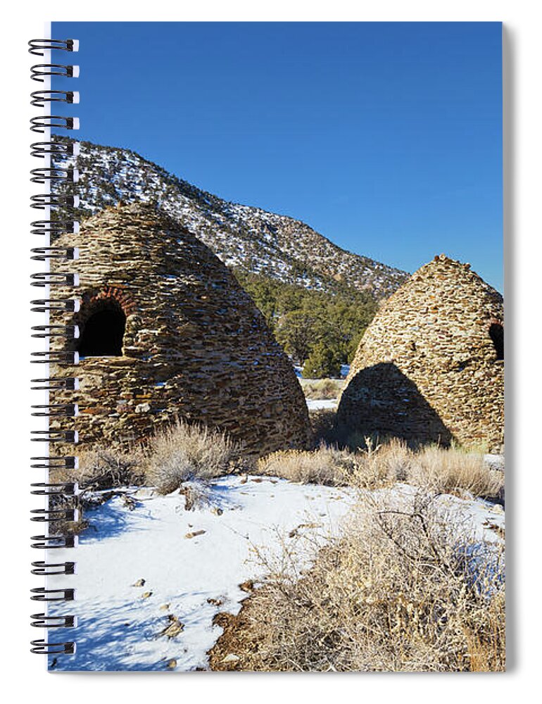 Tom Daniel Spiral Notebook featuring the photograph Charcoal Kilns Back by Tom Daniel