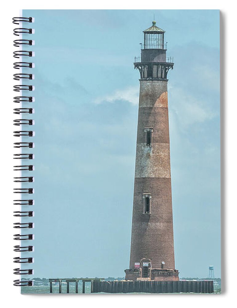 Morris Island Lighthouse Spiral Notebook featuring the photograph Charleston Lowcountry Ligthhouses by Dale Powell