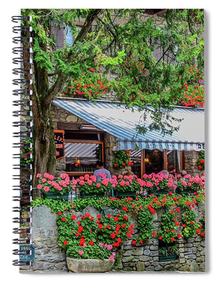 Yvoire Spiral Notebook featuring the photograph Charming Yvoire by Marcy Wielfaert