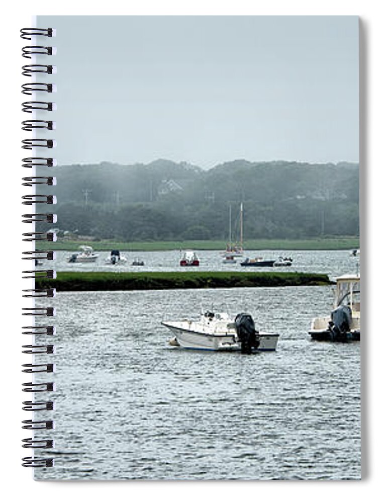 Chatham Spiral Notebook featuring the photograph Chatham - Stage Harbor - Massachusetts by Brendan Reals