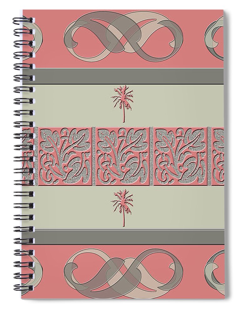 Cheery Spiral Notebook featuring the photograph Cheery Coral Pink by Rockin Docks Deluxephotos