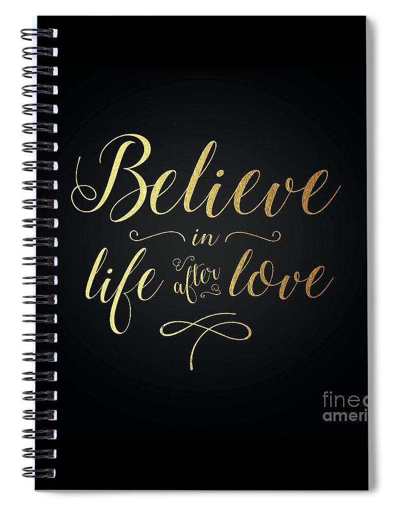 Cher Spiral Notebook featuring the digital art Cher - Believe Gold Foil by Cher Style