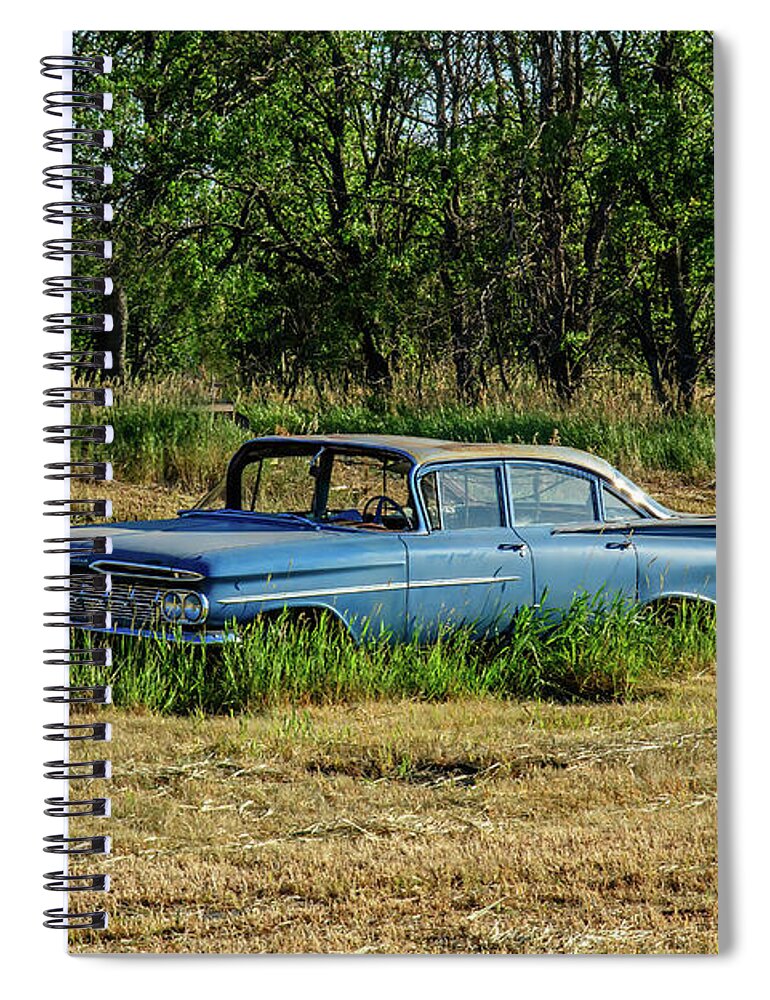 Chevy Spiral Notebook featuring the photograph Chevy Biscayne - 1 by Jeffrey Schulz