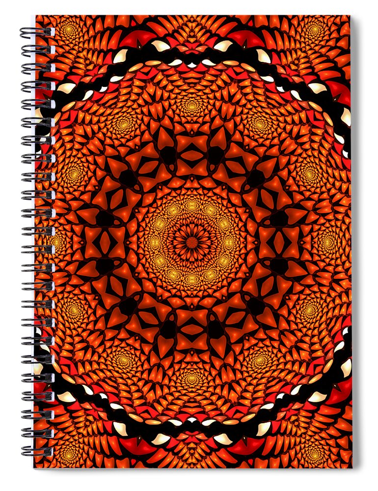 Candyland Fractal Sweets Gallery Spiral Notebook featuring the digital art Chiclets K12-2 by Doug Morgan