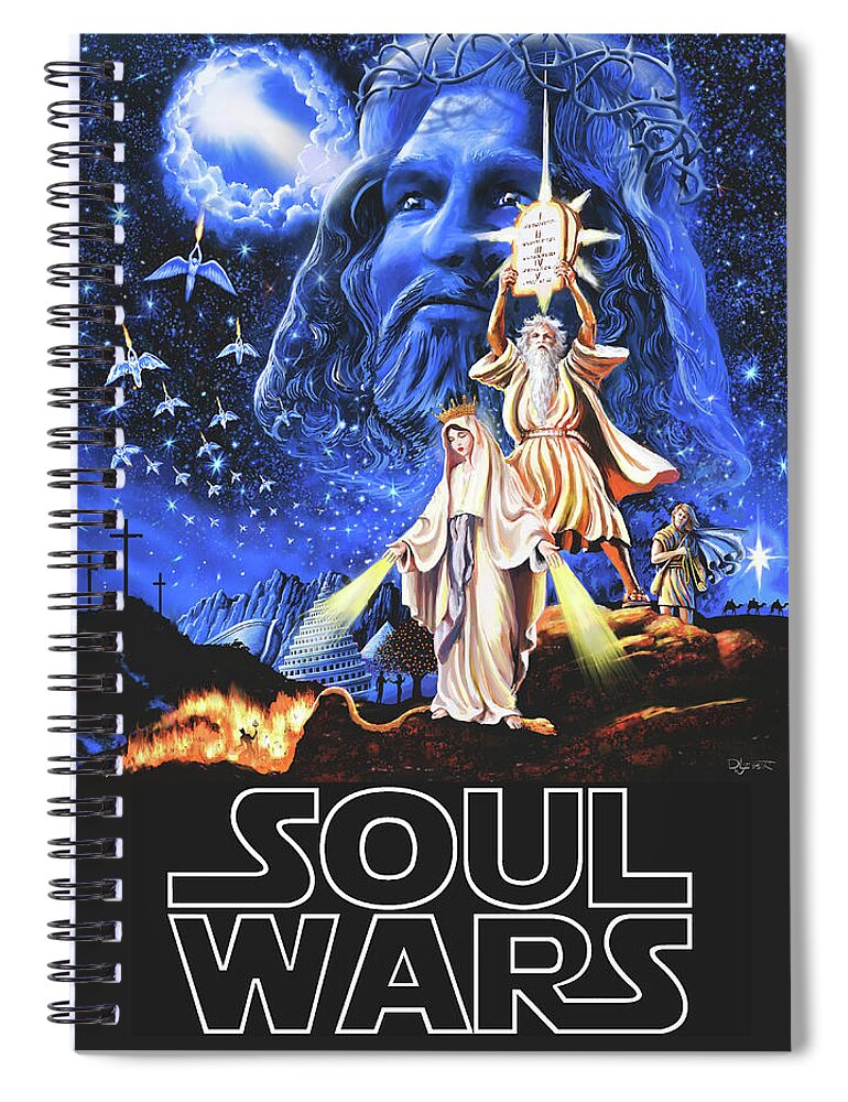 Christian Star Wars Parody - Soul Wars Spiral Notebook by David Luebbert -  Pixels