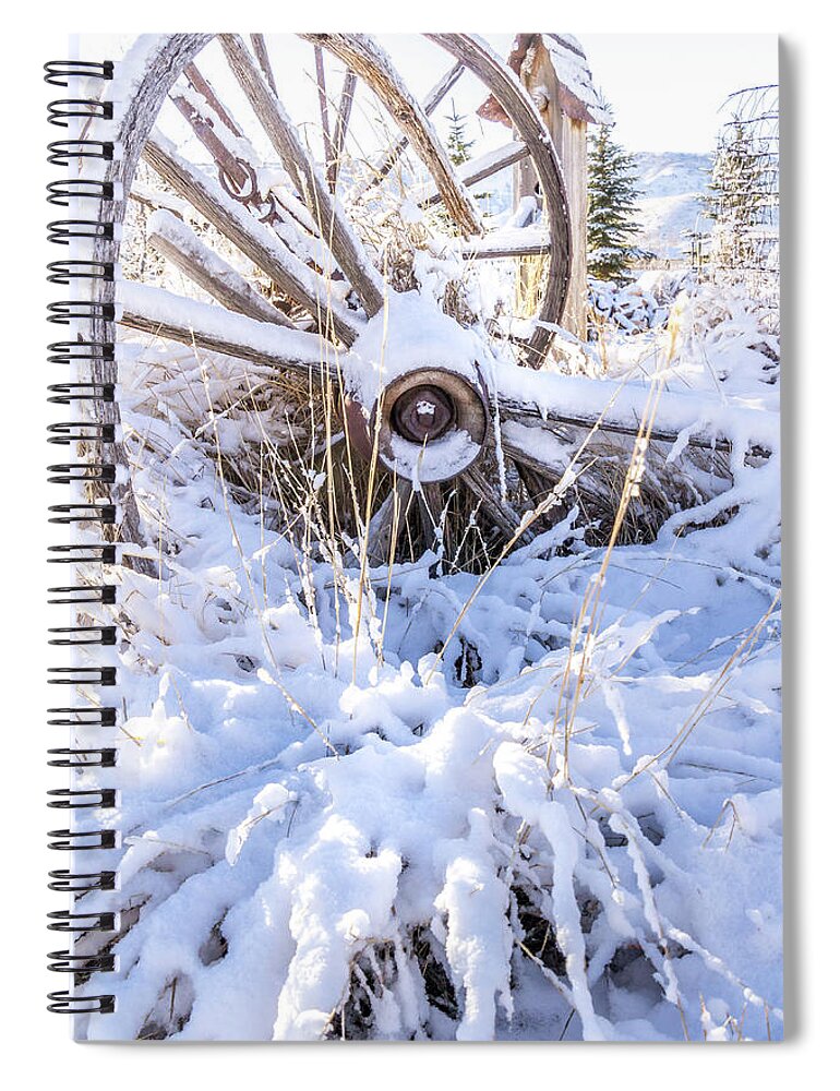 Snow Spiral Notebook featuring the photograph Christmas Past by Diane Mintle