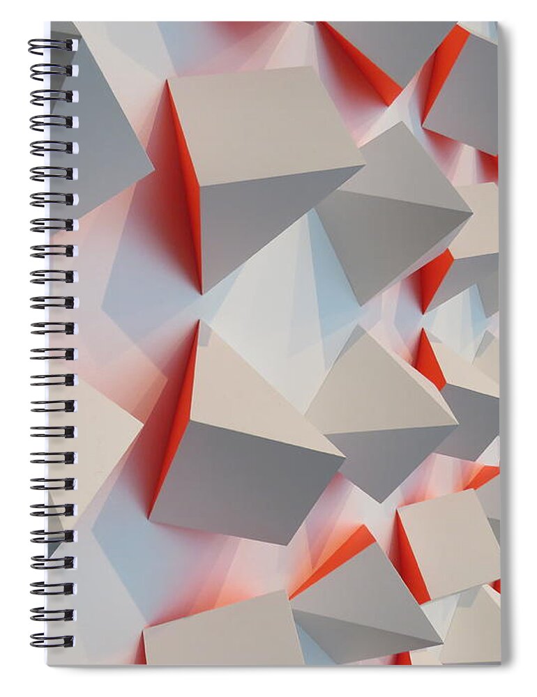Chromoplastic Spiral Notebook featuring the photograph Chromoplastic Mural by Keith Stokes