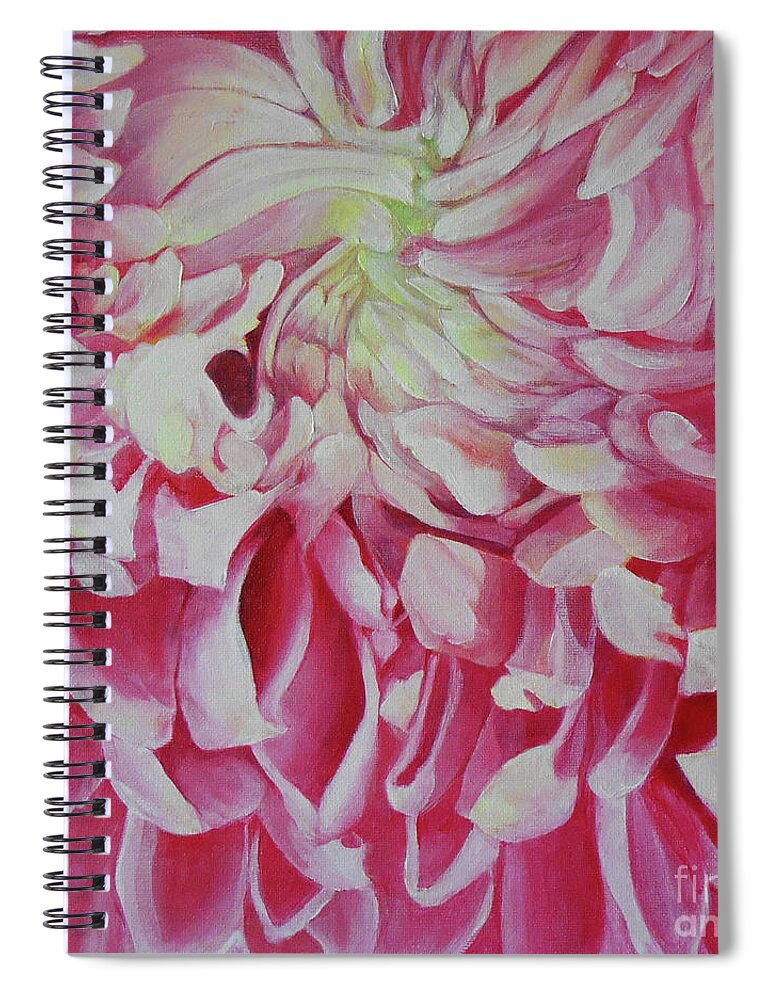 Chrysanthemum Spiral Notebook featuring the painting Chrysanth by Jane See