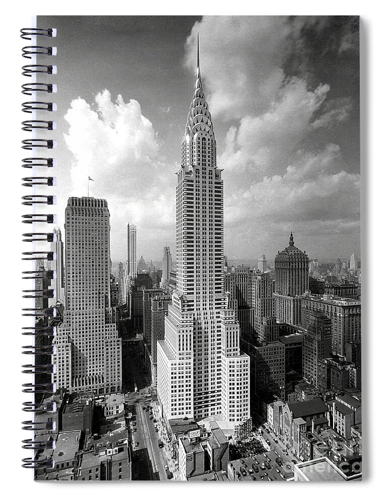 Chrysler Building Spiral Notebook featuring the photograph Chrysler Building, 1933 by American Photographer