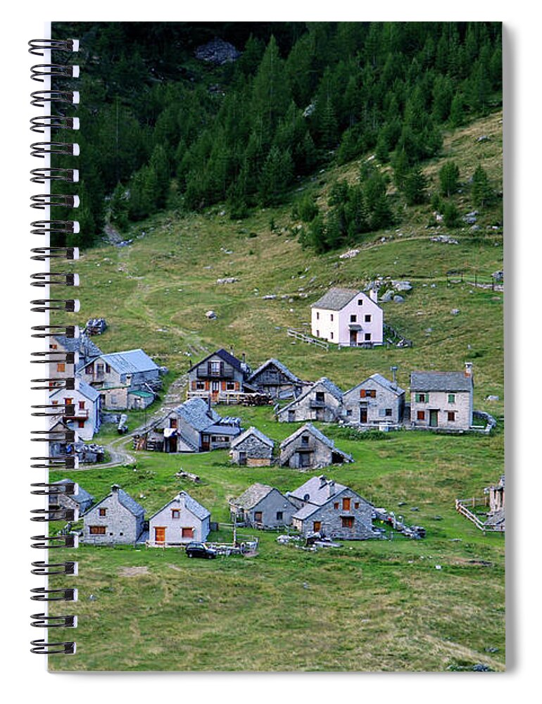 Tranquility Spiral Notebook featuring the photograph Cianciavero - Alpe Veglia by Www.matteorinaldi.it