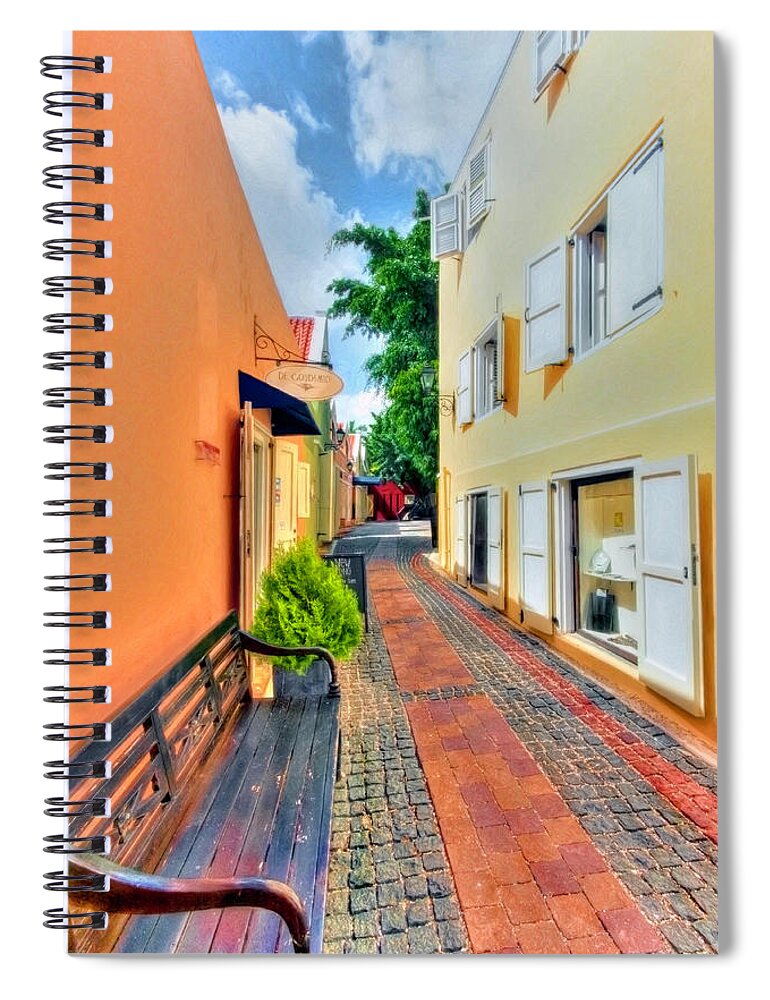 Colors Spiral Notebook featuring the photograph City of Colours by Nadia Sanowar