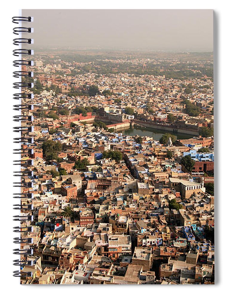 Tranquility Spiral Notebook featuring the photograph City Of Jodhpur by Milind Torney