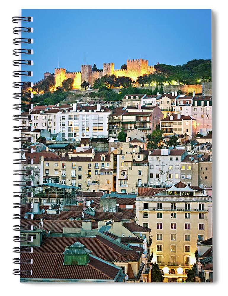 Estremadura And Ribatejo Spiral Notebook featuring the photograph City Of Lisbon by Xavierarnau